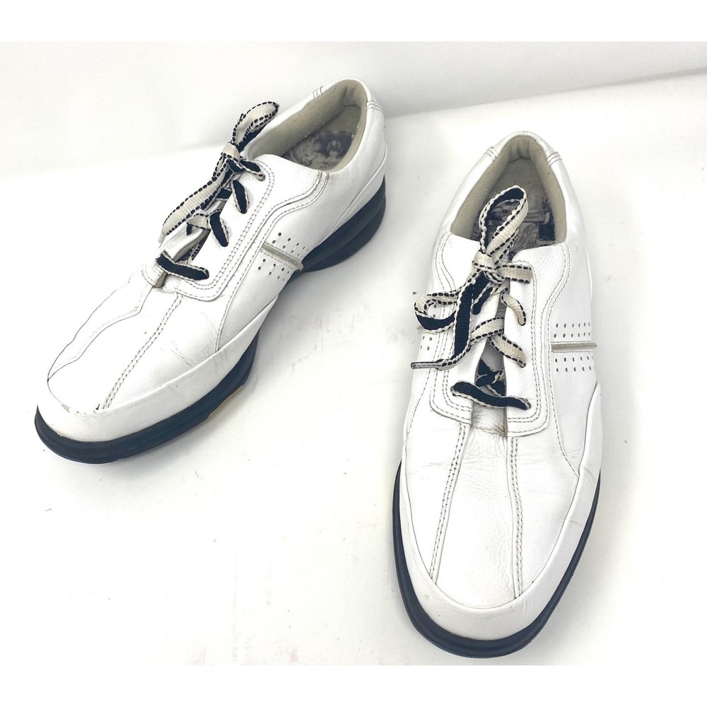 Footjoy Womens White Leather Golf Shoes Sz 8.5
